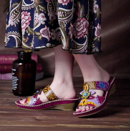 Bohemian fashion non-slip orthopedic sandals-tidenox