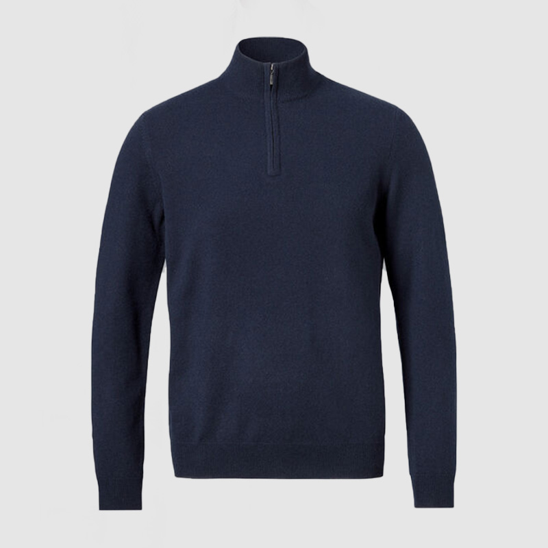 Men's New Cashmere Collar Pullover Shirt-tidenox