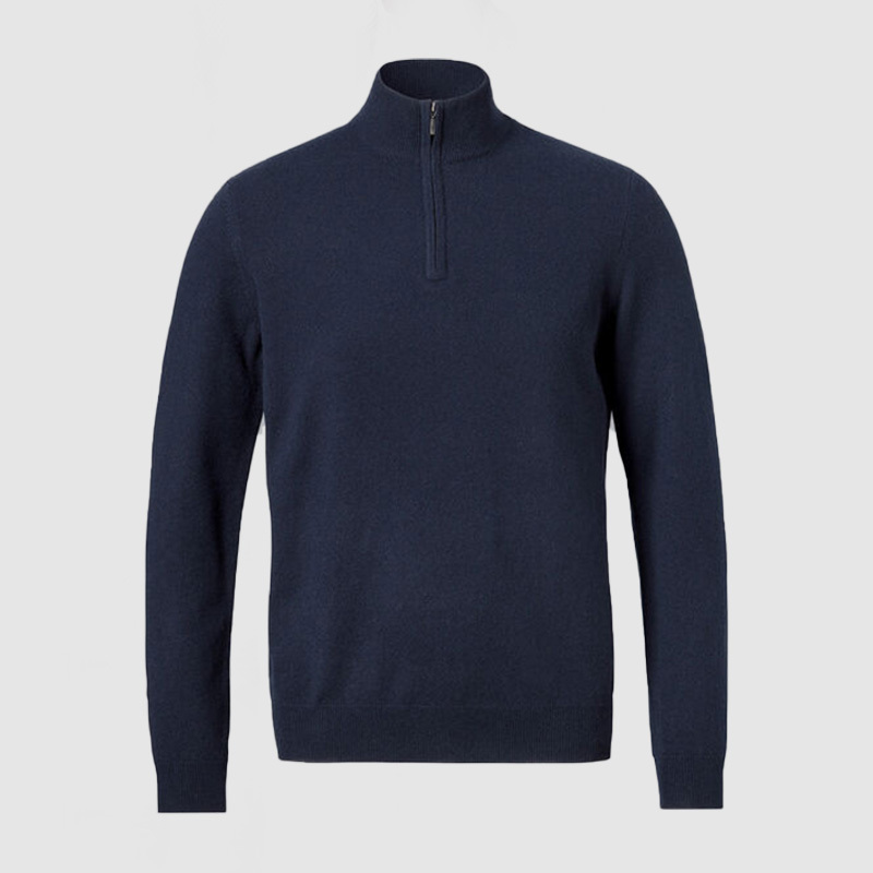 Men's New Cashmere Collar Pullover Shirt-tidenox