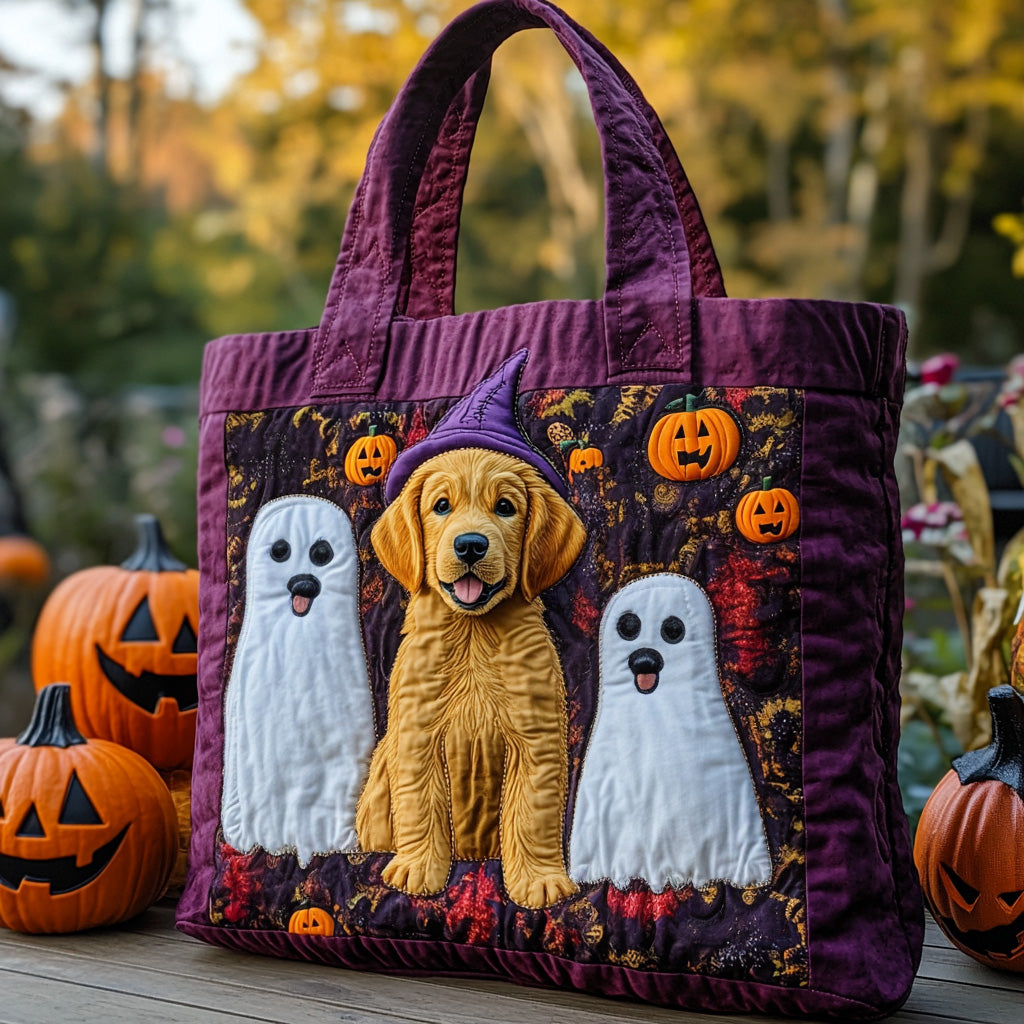 Trick or Treat Pups Quilted Tote Bag NCU0DV7400-tidenox