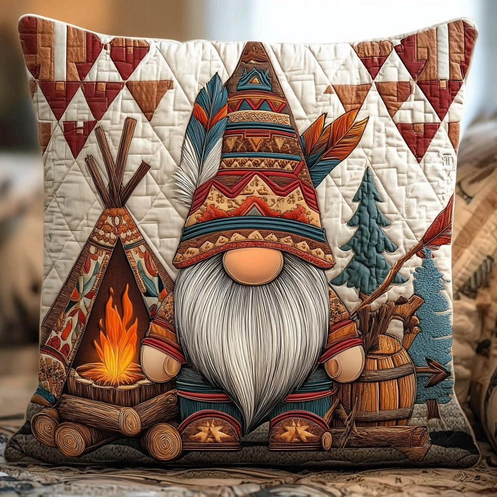 Tribal Wisdom Gnome XR3110017CL Quilt Pillow Case-tidenox
