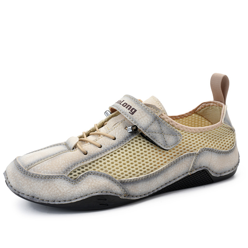 ⏰Promotion - 50% OFF🔥Men's Breathable Leather Orthopedic Shoes – Hand-Stitched, Non-Slip-tidenox