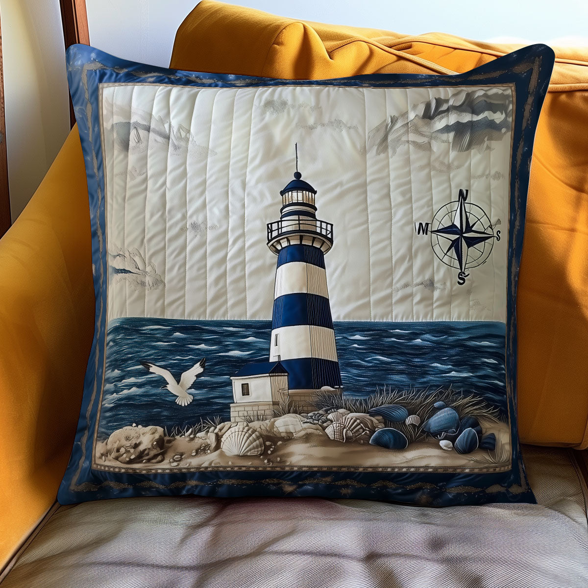 Everlasting Lighthouse WN1704051CL Quilt Pillow Case-tidenox