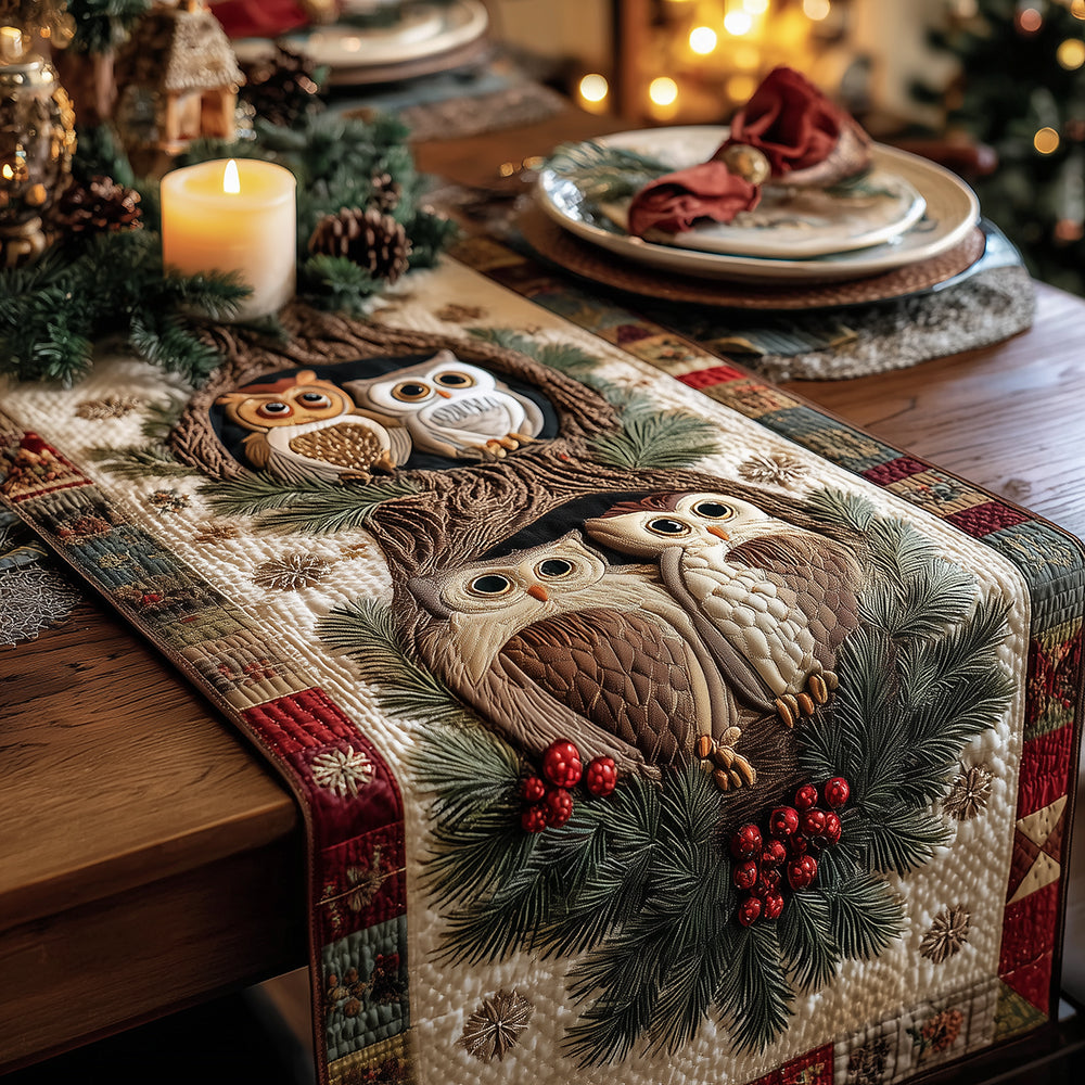 Festive Night Owls Quilted Table Runner NCU0TH3407-tidenox