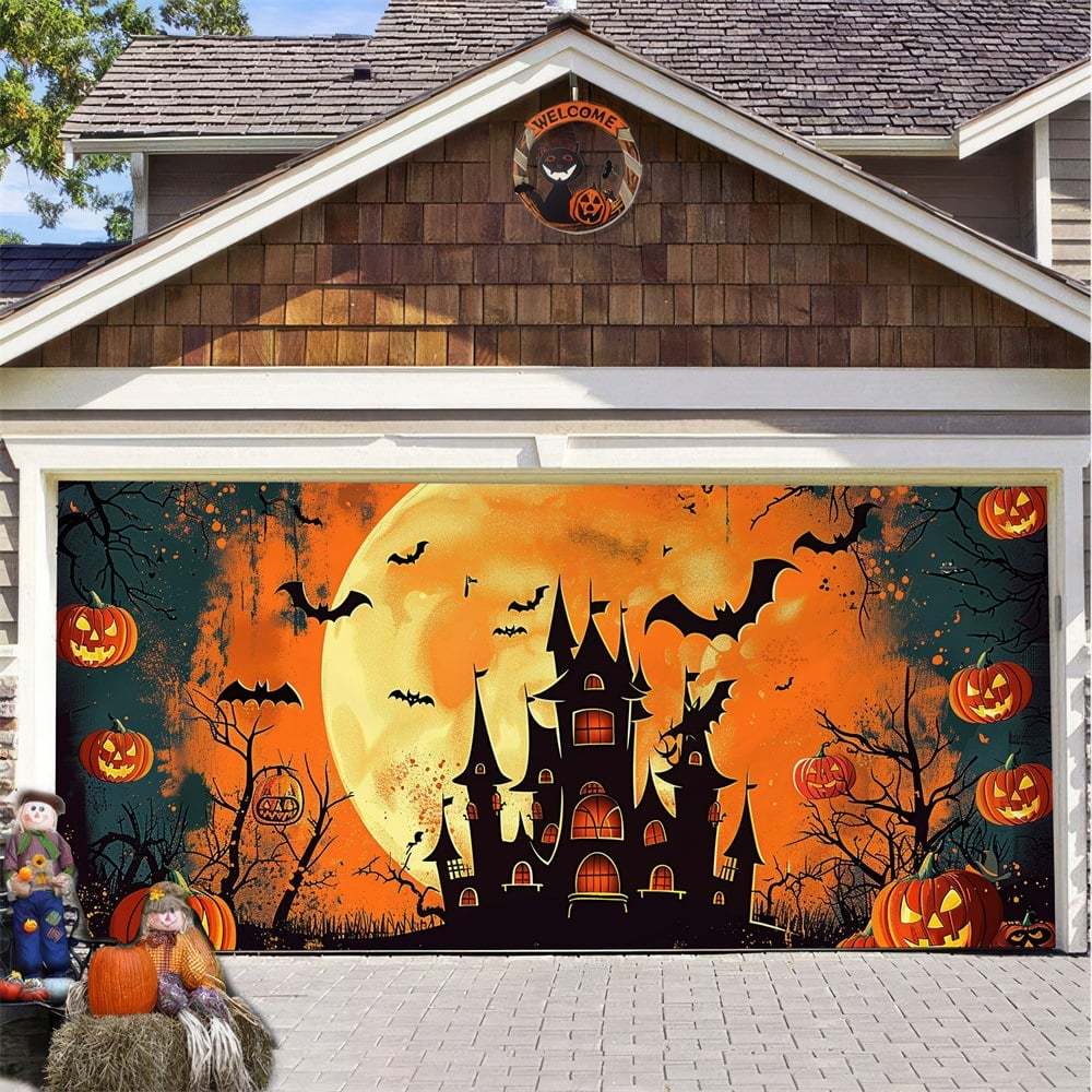 2025 Halloween Garage Door Decoration-tidenox
