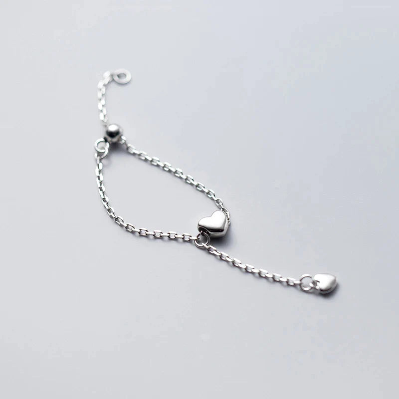 Adjustable Heart Tassel Ring – Whimsical & Romantic-tidenox