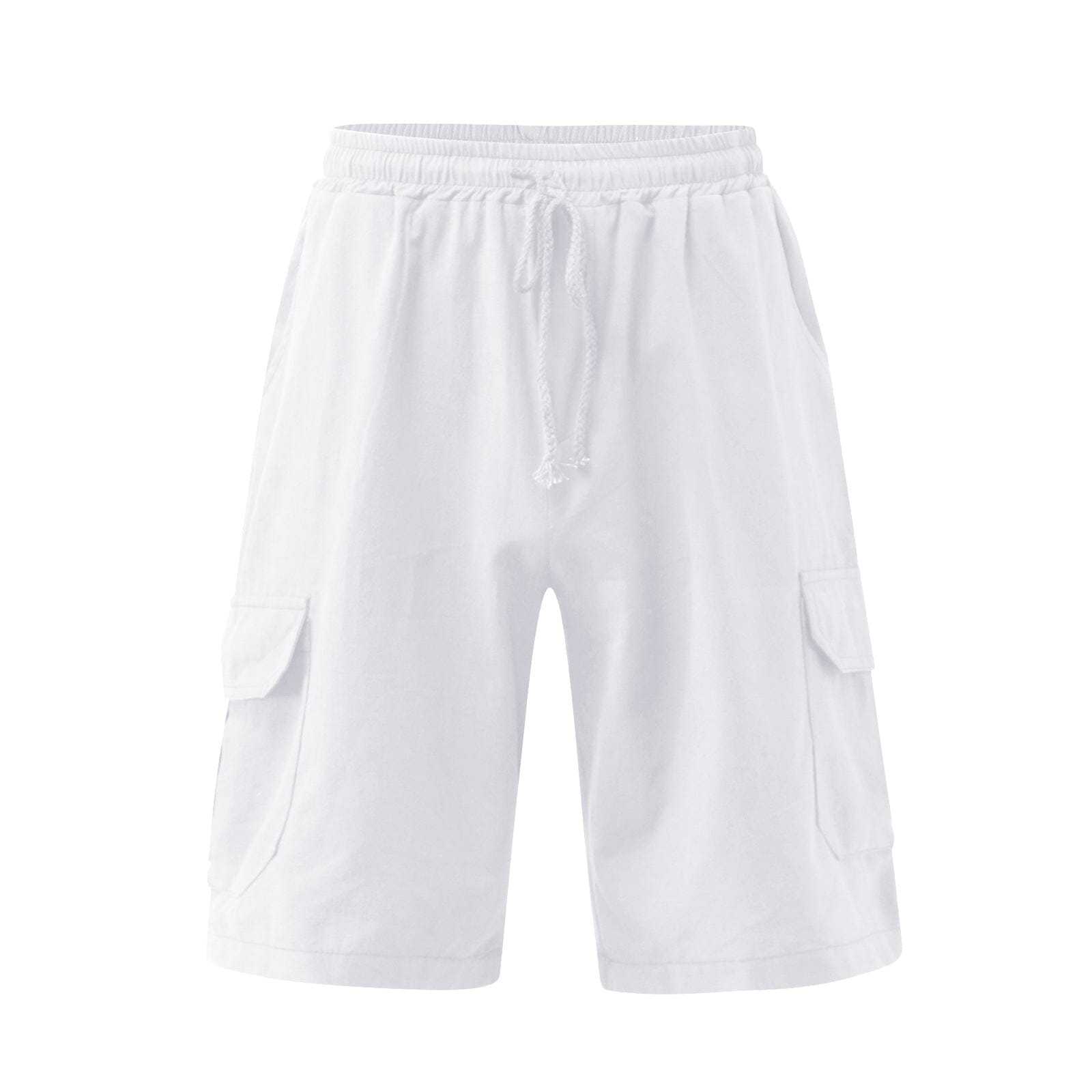 Cotton Shorts with Pockets-tidenox