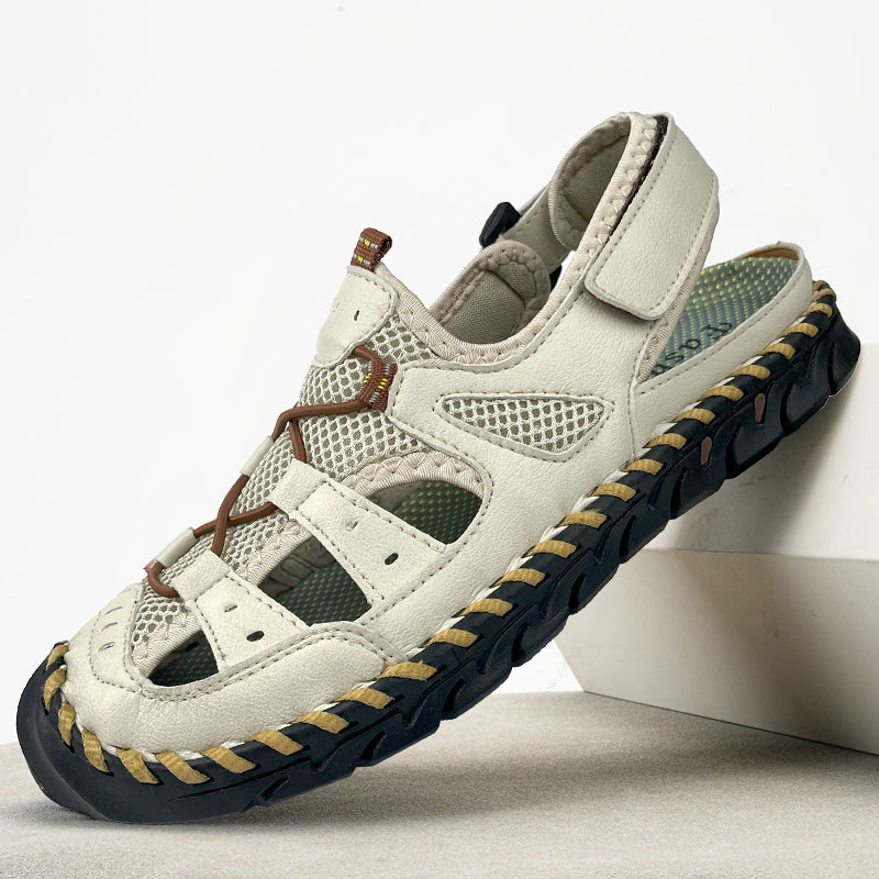 🔥Last Day 70% Off🔥Men's Casual Comfort Leather Sandals, Comfortable Orthopedic Walking Shoes-tidenox