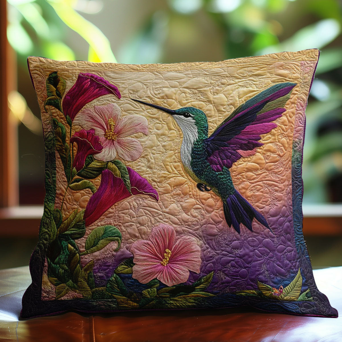 Hummingbird Haven WN0802113CL Quilt Pillow Case-tidenox