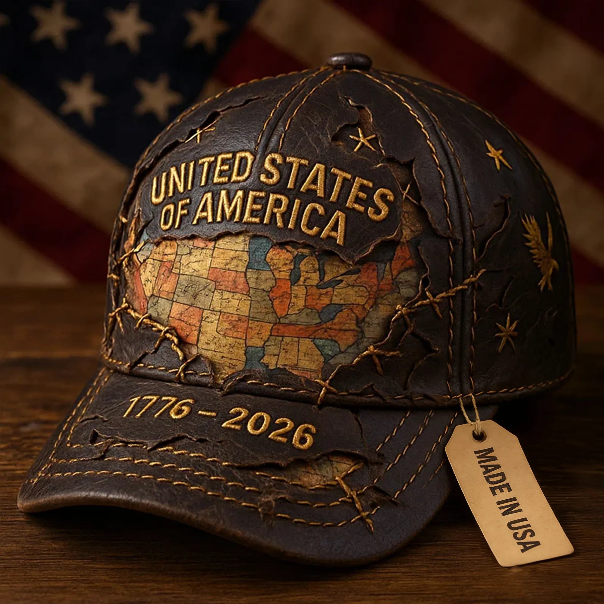 🏆 75K+ SOLD! 🔥US 250th Anniversary Printed Casual Hat