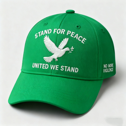 🕊️ Stand for Peace Baseball Cap – United We Stand-tidenox