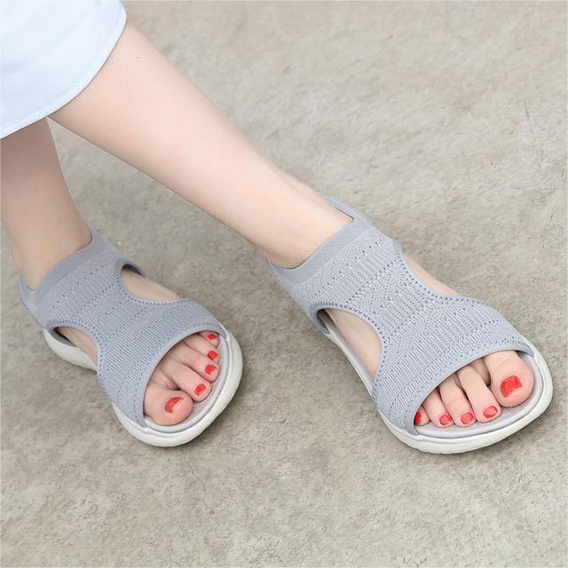 Orthopedic Sandals Cushion Walk Fly Knit Sporty Sandal EEE Fit-tidenox