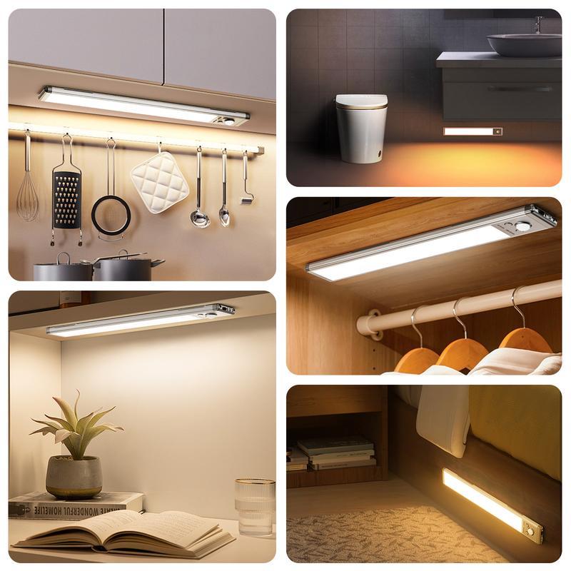💡Under Cabinet Lights-76LED Motion Sensor Night Light Indoor-tidenox