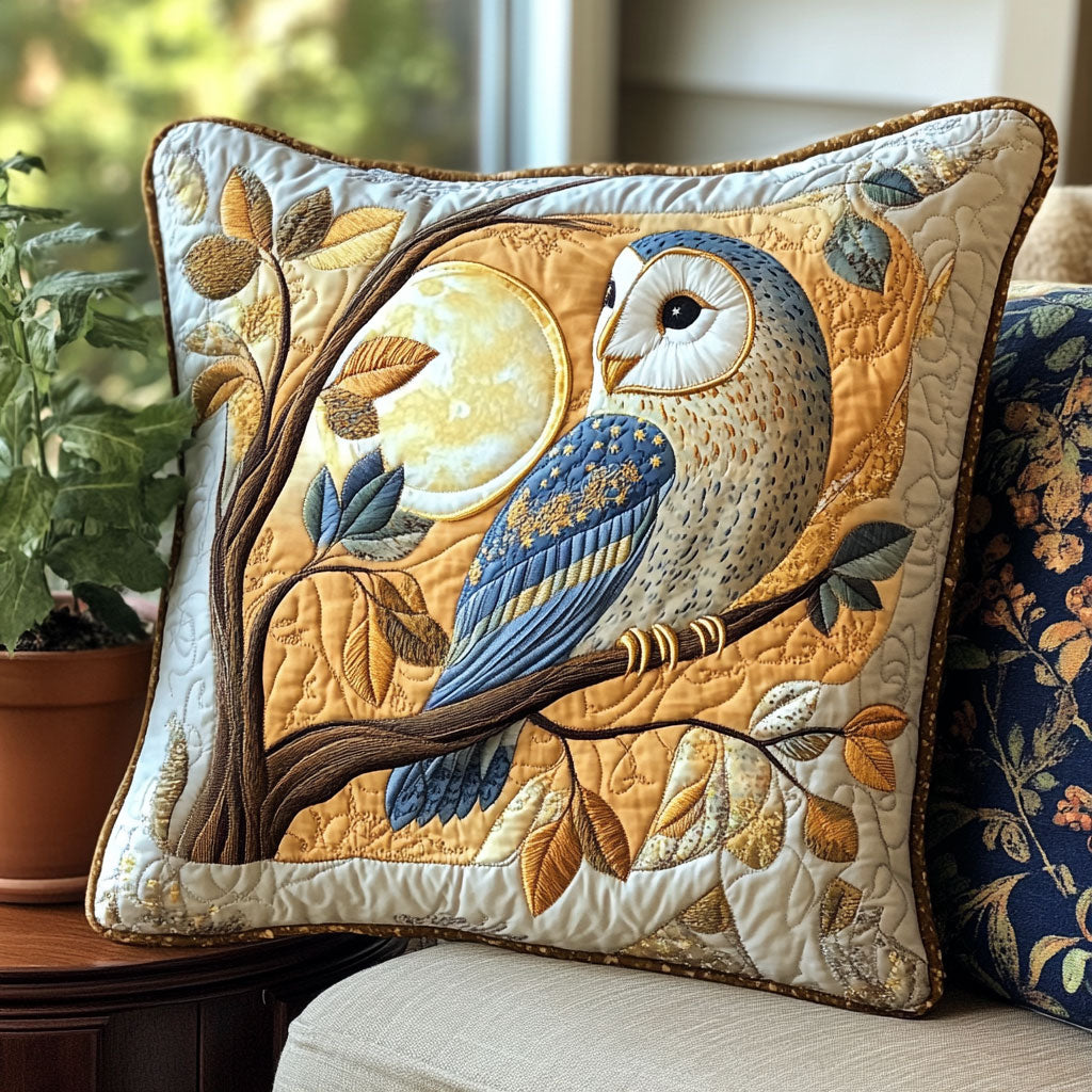 Moonlit Owl CW1507031CL Quilt Pillow Case-tidenox