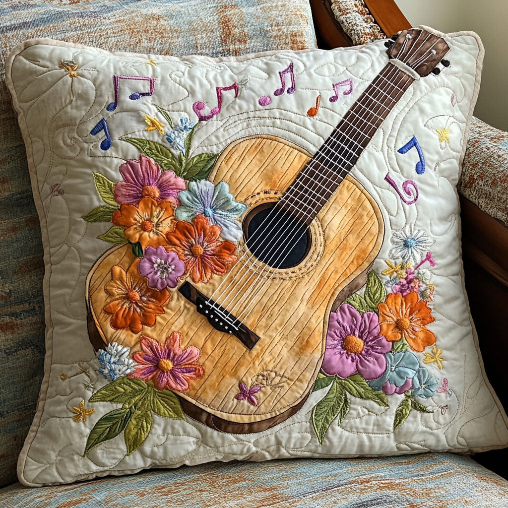 Blooming Guitar CW1605153CL Quilt Pillow Case-tidenox