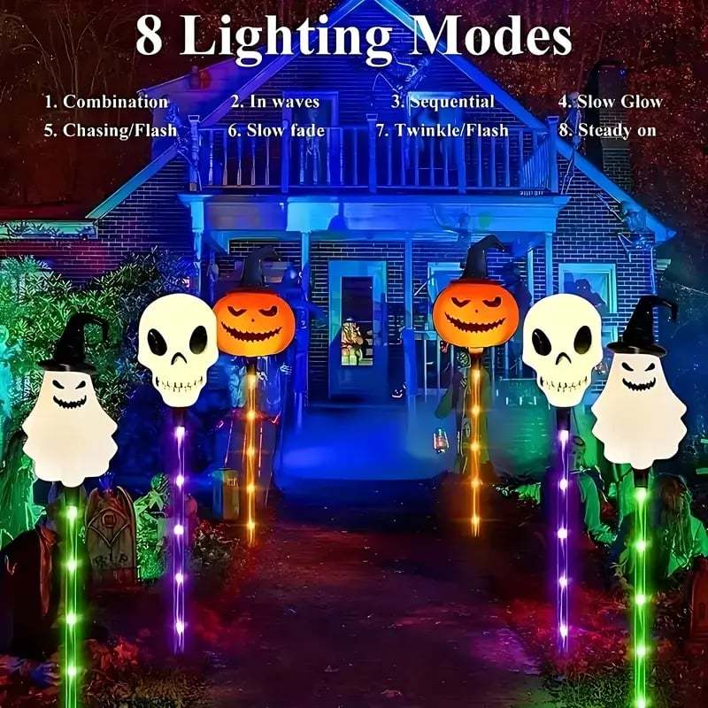 6 in 1 Halloween Solar Garden Lights