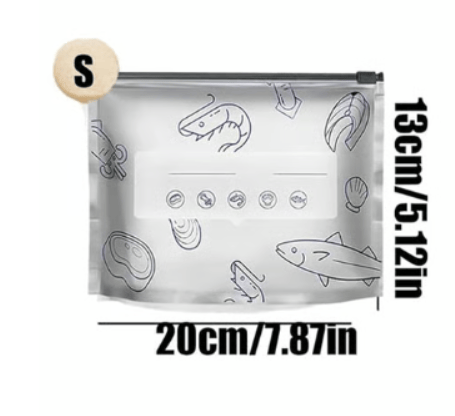 ✨ Reusable Aluminum Foil Sealable Food Storage Bags | Lock in Freshness, Prevent Leaks & Organize Your Kitchen ♻️🔒-tidenox
