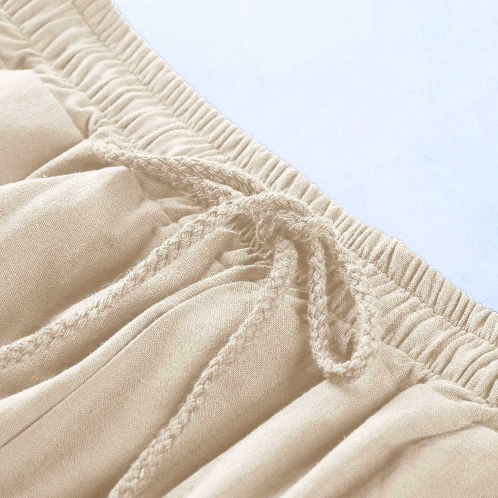 Cotton Shorts with Pockets-tidenox