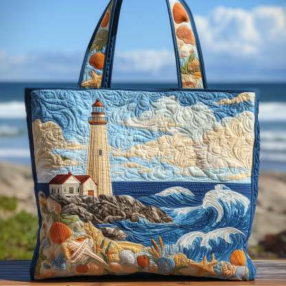 Nautical Lighthouse Quilted Tote Bag GFTOHD9227