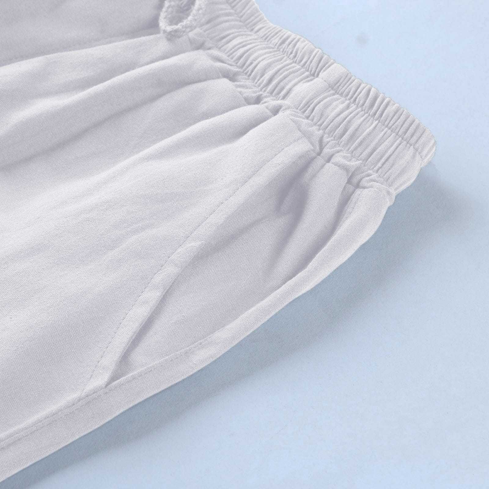 Cotton Shorts with Pockets-tidenox