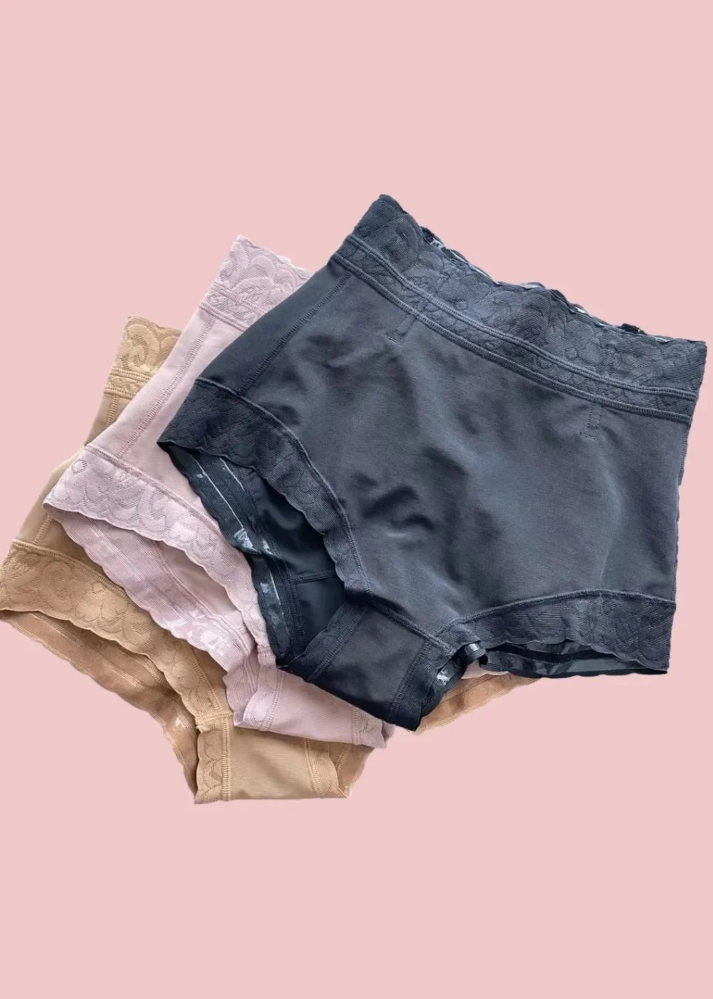 Women Lace Classic Daily Wear Body Shaper Butt Lifter Panty Smoothing Brief-tidenox