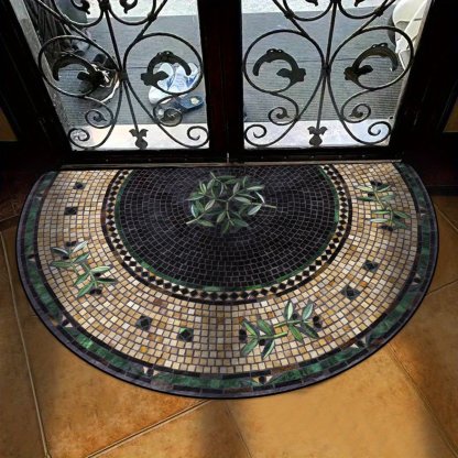 💖Boho Style Semicircular Door Mat - Non Slip Soft Floor Carpet
