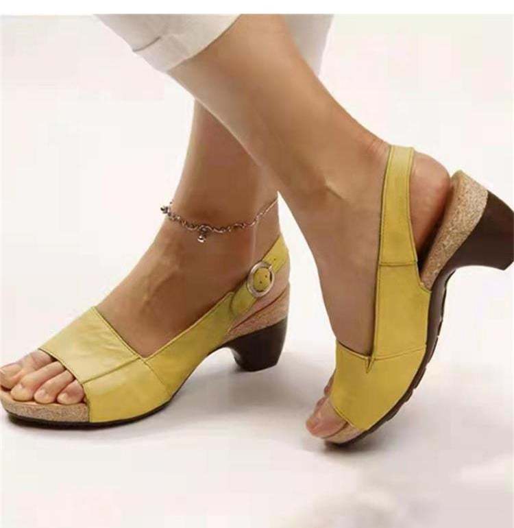 Mother's Day 49% off🔥🔥- Comfortable Elegant Low Chunky Heel Shoes-tidenox