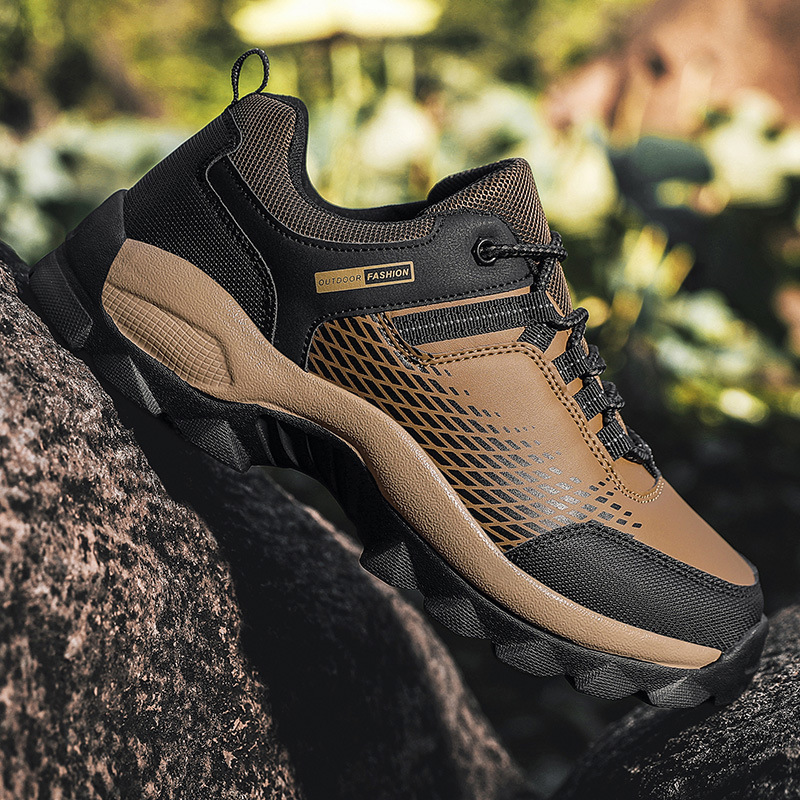 (⏰Limited Time Sale 70% OFF) Men's Wear Resistant Non-slip Anti-skid Anti-puncture Hiking Shoes -tidenox