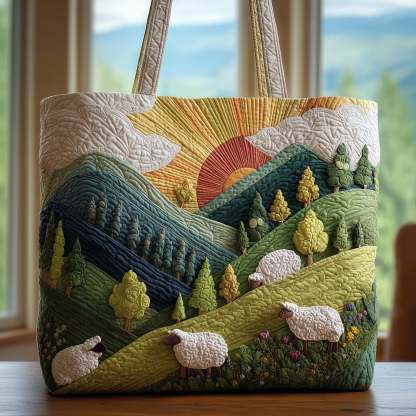 Woolly Whispers Quilted Tote Bag GFTOTP9556-tidenox