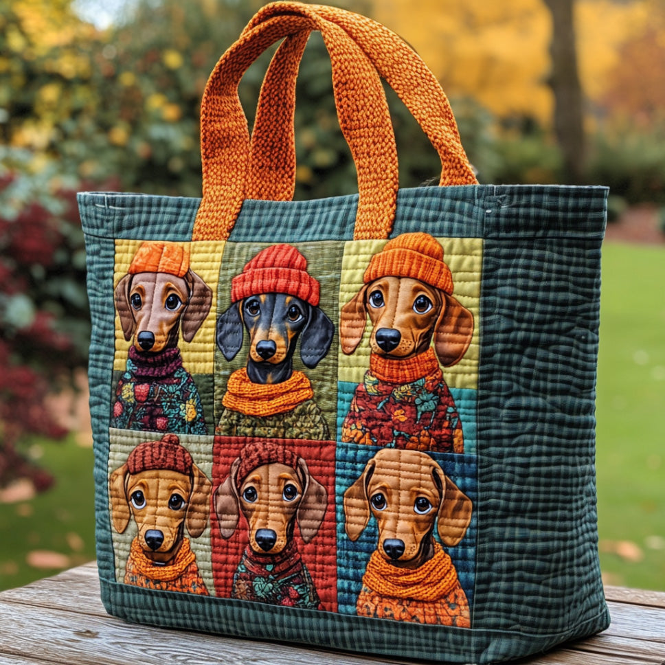 Pup Parade Quilted Tote Bag NCU0DV7198-tidenox