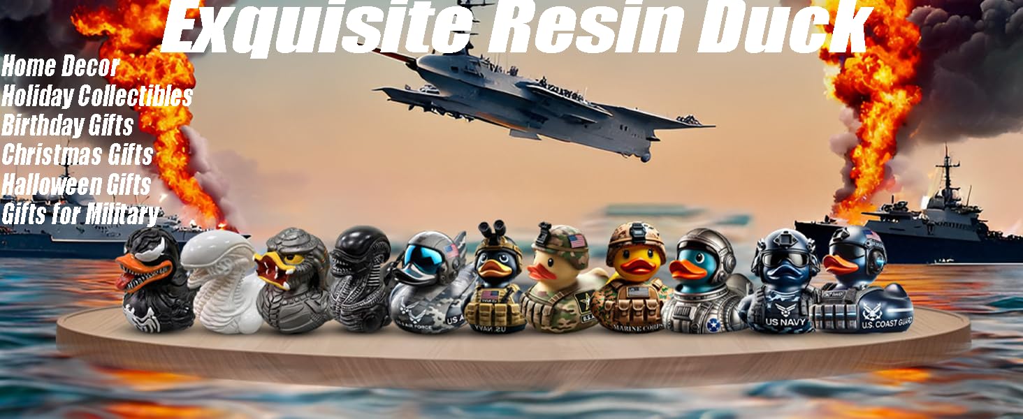 Rubber Duck Resin Duck Halloween Duck Alien Duck Birthday Duck Toy Duck Christmas Duck