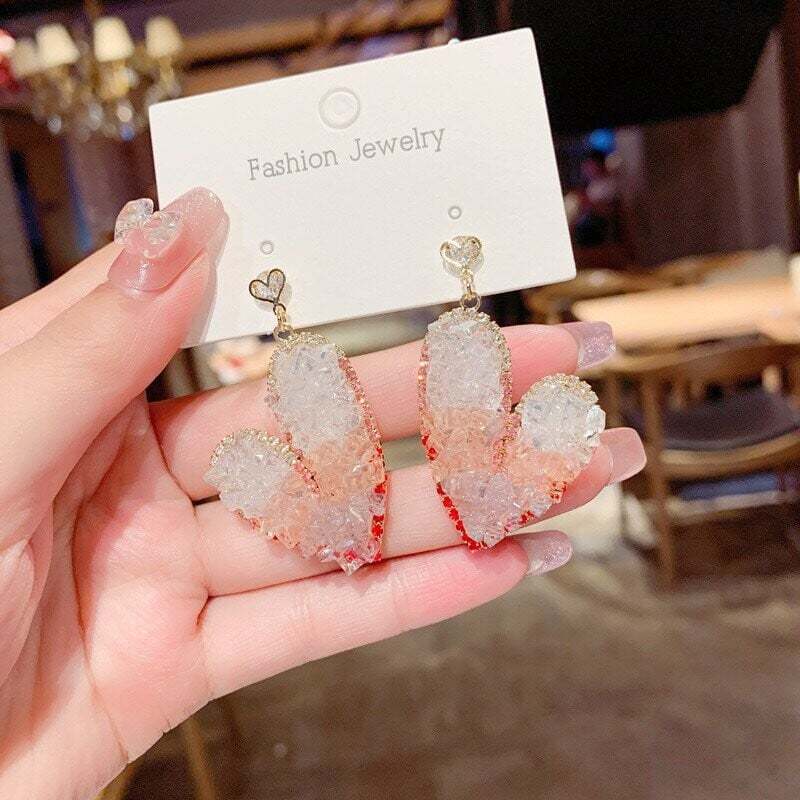 Sweet Love Crystal Earrings (💗Valentine's Day Limited Edition)-tidenox