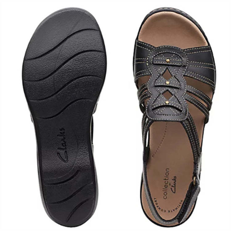 Women's Flat Arch Support Beach Sandals-tidenox