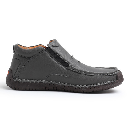 ⏰Limited Time Sale 70% OFF-Men’s Handmade Premium Leather Slip-On Driving Boots – Wide Toe, Arch Support, Waterproof