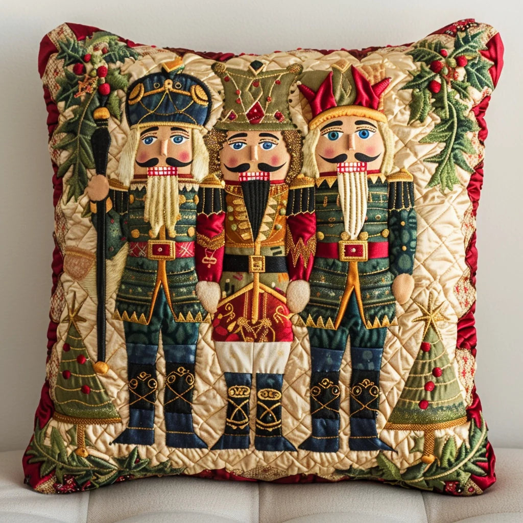 Cat Cluster Quilted Pillow