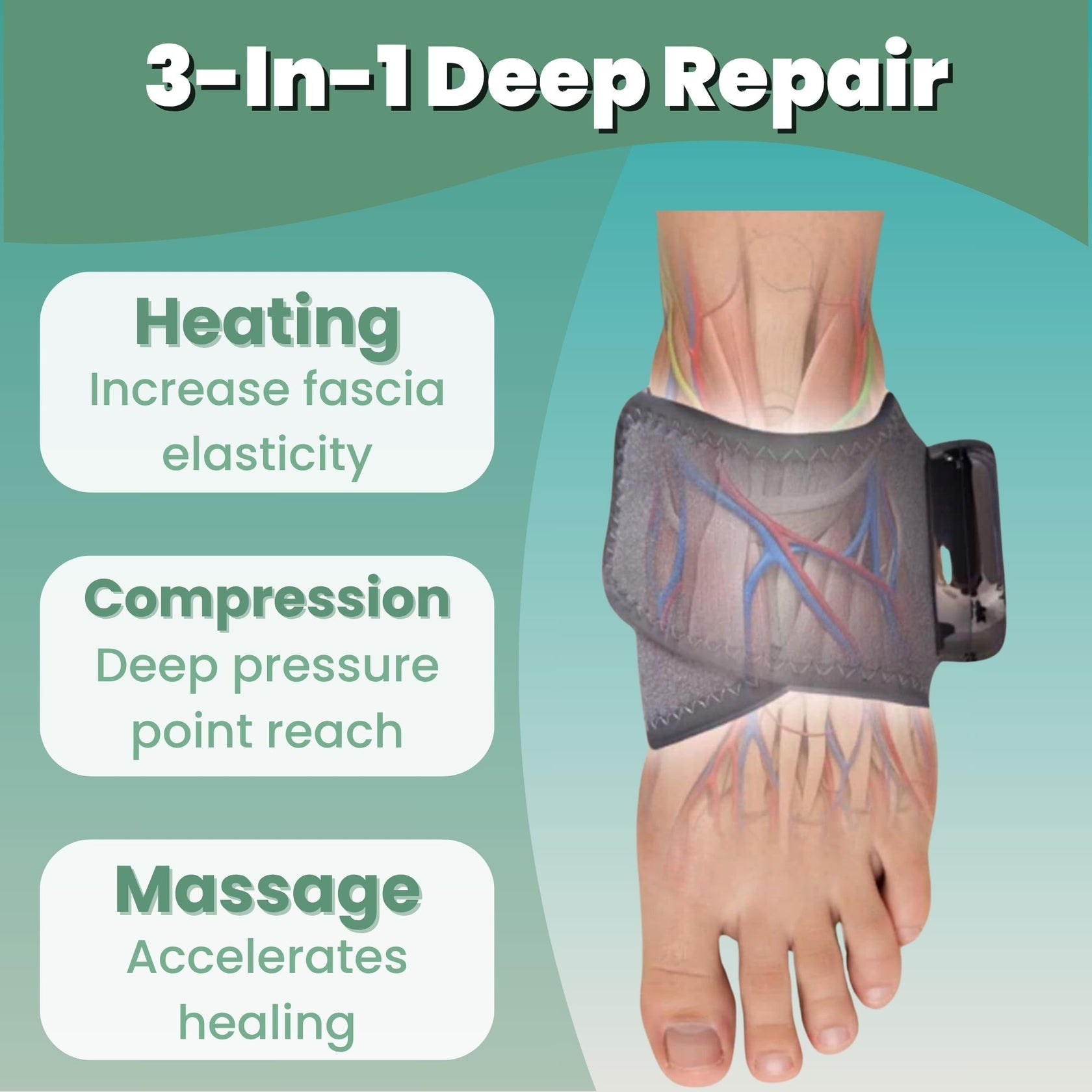 TheraFoot & Ankle 3 in 1 Foot massager