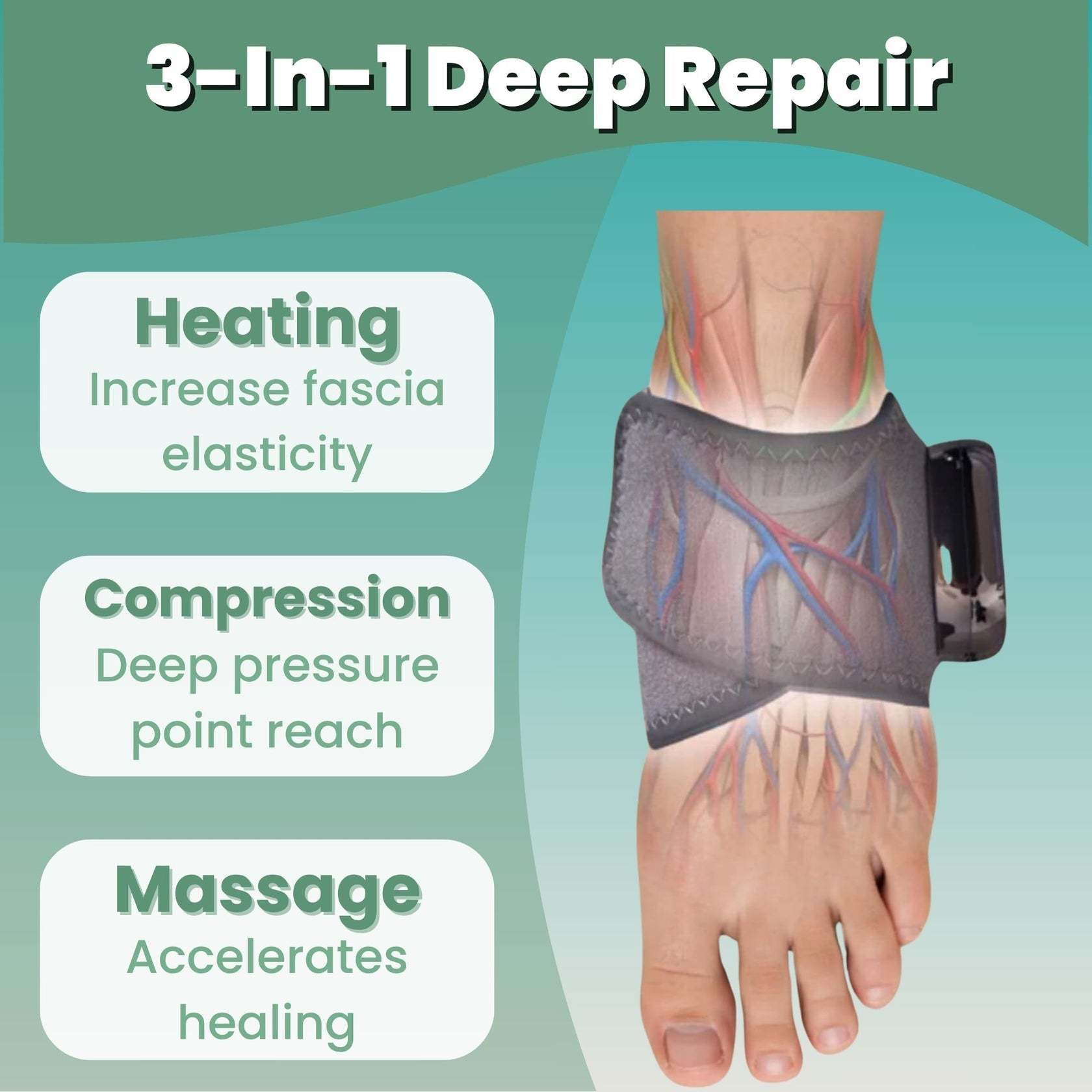 TheraFoot & Ankle 3 in 1 Foot massager