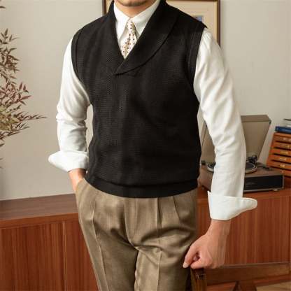 Men's Gentleman Warm Knitted Vest (Buy 2 Free Shipping)-tidenox