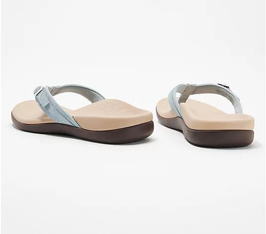 THONG SANDALS WITH BUCKLE DETAIL-tidenox