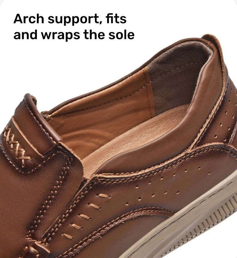 Men's Comfortable Genuine Leather Orthopedic Loafers-tidenox