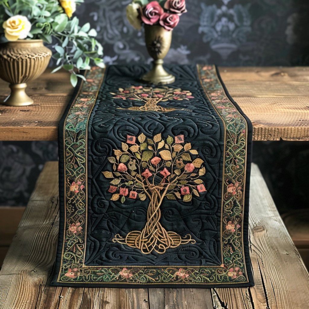 Irish Woodland Quilted Table Runner NCU0TL190-tidenox