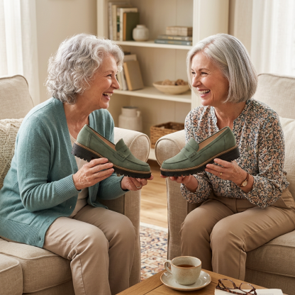 Walk on Clouds, Live Pain-Free: The Orthohealthwalk Orthopedic Platform Loafers