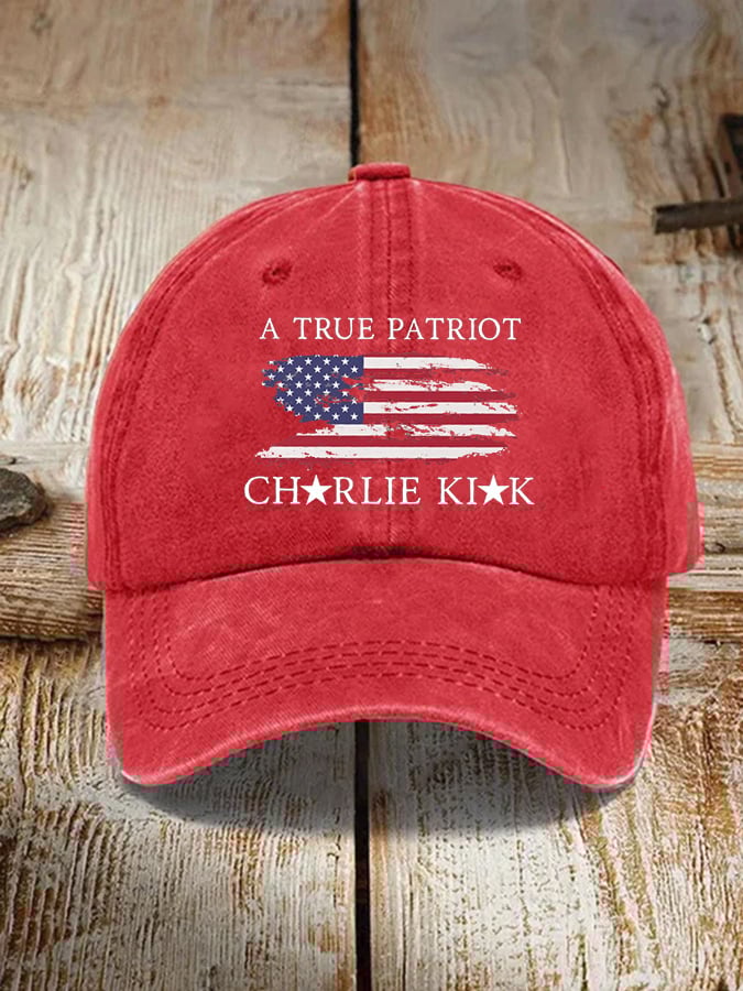 Unisex Freedom American Flag Print Baseball Cap-tidenox