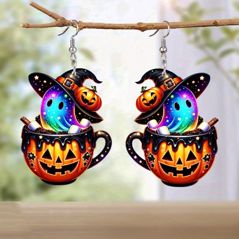 🧙‍♀️✨ Witch on Broom Earrings-tidenox