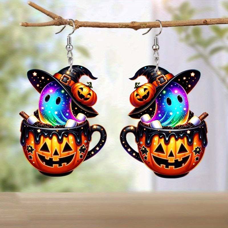 🧙‍♀️✨ Witch on Broom Earrings-tidenox