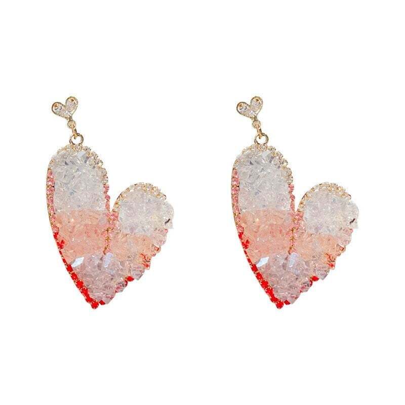 Sweet Love Crystal Earrings (💗Valentine's Day Limited Edition)-tidenox