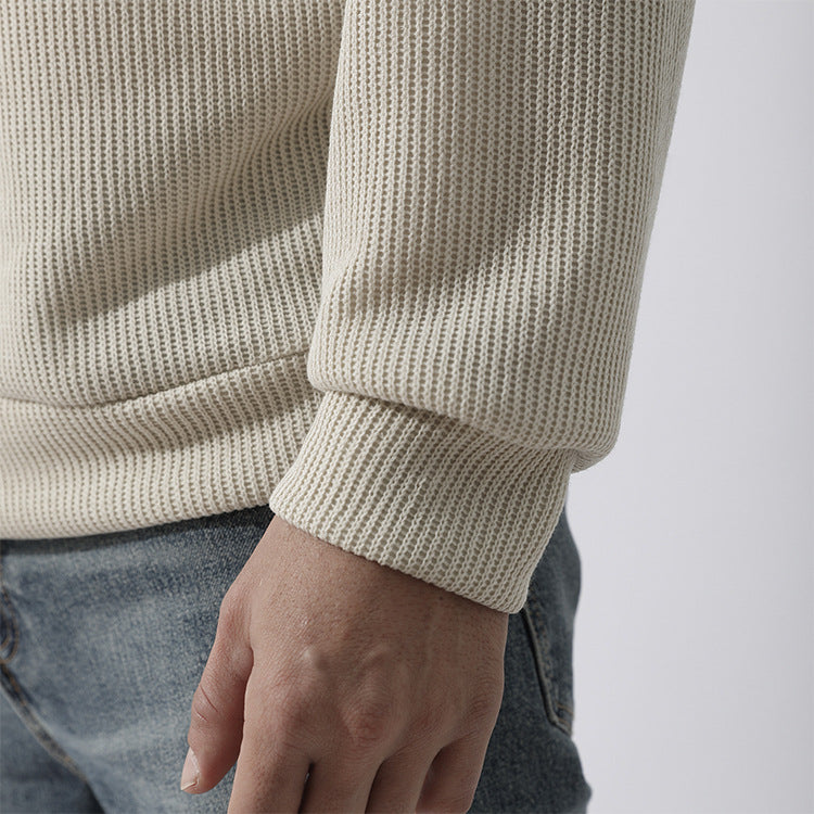 Men's Winter Sweater Loose Round Neck Thickened Sweater-tidenox