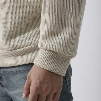 Men's Winter Sweater Loose Round Neck Thickened Sweater-tidenox