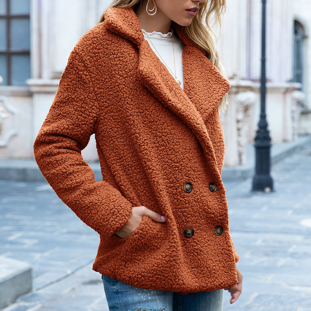 Women's Casual Plush Thickened Coat-tidenox