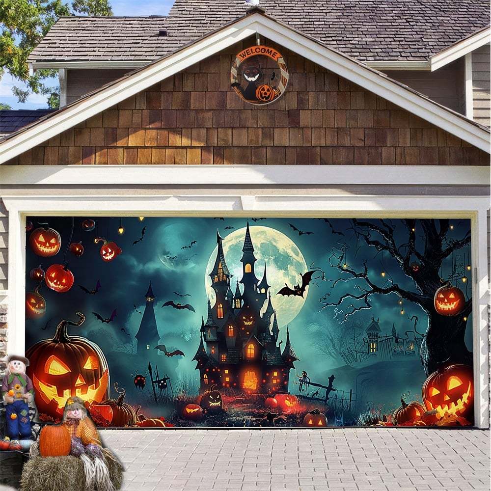 2025 Halloween Garage Door Decoration-tidenox